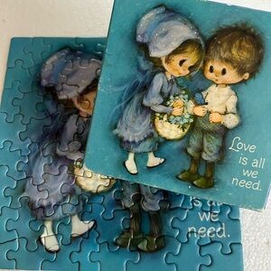 Springbok Hallmark Love Is All We Need Mini Jigsaw Puzzle Vintage